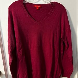 Roz & Ali Crewneck Sweater in Berry